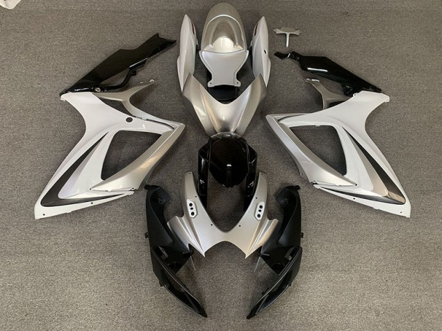 06-07 Silber Weiß OEM Stil GSXR 600-750 Verkleidung