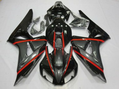 06-07 Silber & Schwarz CBR1000RR Verkleidung