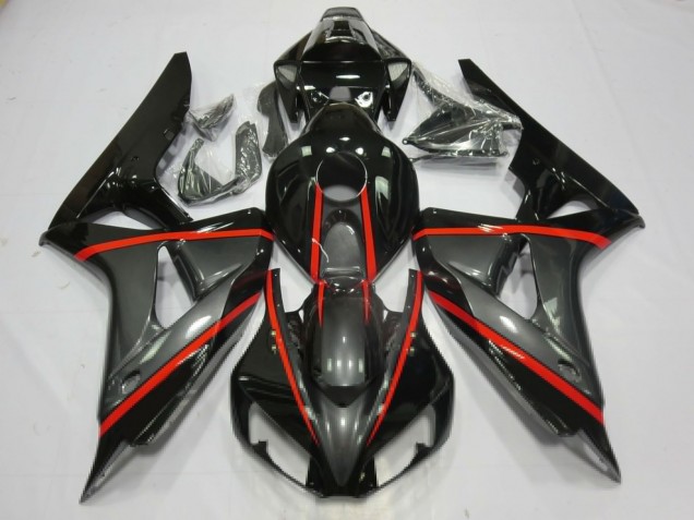 06-07 Silber & Schwarz CBR1000RR Verkleidung