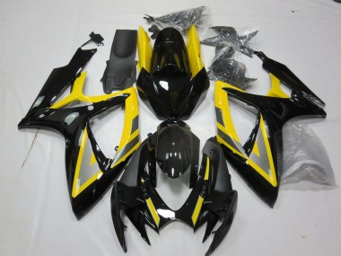 06-07 Silber & Schwarz Gelb GSXR 600-750 Verkleidung