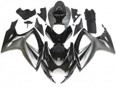 06-07 Silber & Schwarz Spezial OEM Stil GSXR 600-750 Verkleidung