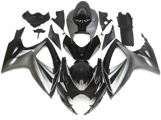 06-07 Silber & Schwarz Spezial OEM Stil GSXR 600-750 Verkleidung