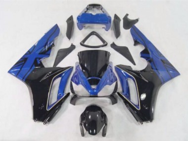 06-08 Blaue Flagge / Schwarz Daytona 675 Verkleidung
