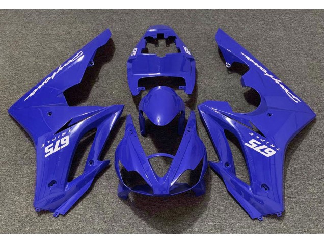06-08 Glänzend Blau Daytona 675 Verkleidung
