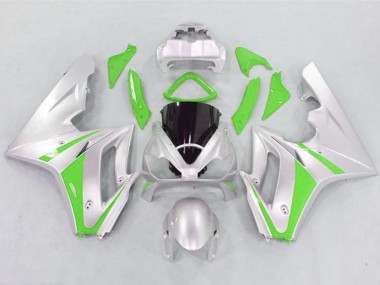06-08 Grün & Silber Daytona 675 Verkleidung