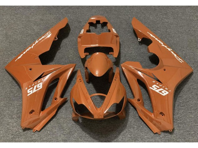 06-08 Orange Glänzend Daytona 675 Verkleidung