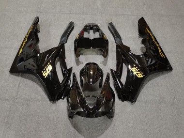 06-08 Schwarz Glänzend & Gold Daytona 675 Verkleidung