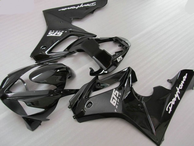 06-08 Schwarz Krieger Daytona 675 Verkleidung