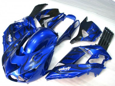 06-11 Blaue Flamme ZX14R Verkleidung