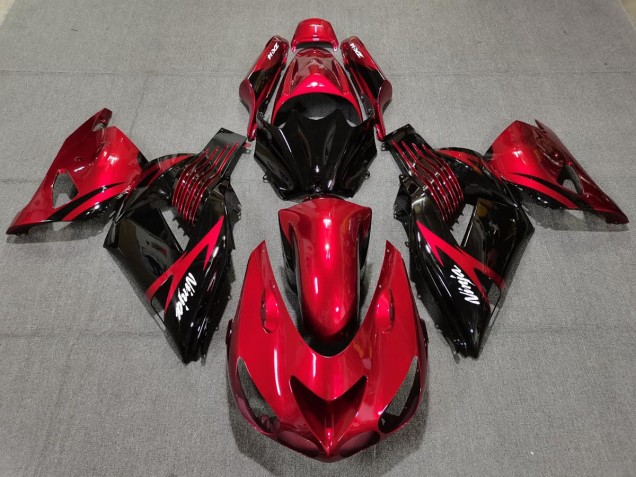 06-11 Feuerrot & Schwarz ZX14R Verkleidung
