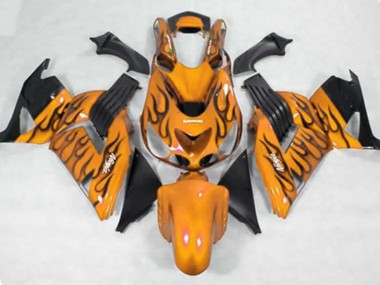 06-11 Gelb Schwarz Flamme ZX14R Verkleidung