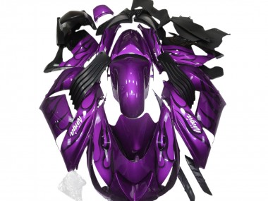 06-11 Lila Glänzend & Flame ZX14R Verkleidung