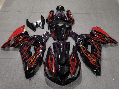06-11 Rot Flamme ZX14R Verkleidung