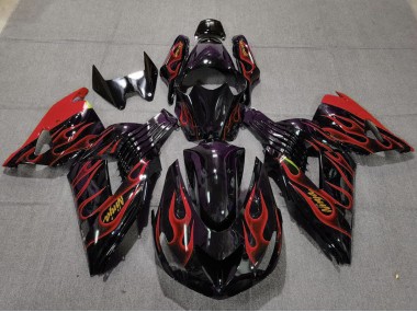 06-11 Rot Flamme ZX14R Verkleidung