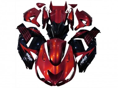 06-11 Rot Glänzend & Schwarz ZX14R Verkleidung