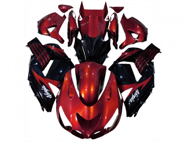 06-11 Rot Glänzend & Schwarz ZX14R Verkleidung