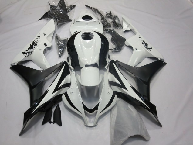 07-08 Benutzerdefiniert OEM Stil Weiß & Schwarz CBR600RR Verkleidung