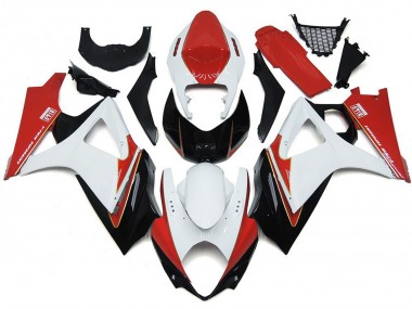 07-08 Benutzerdefiniert Rot & Weiß Mit Schwarz GSXR 1000 Verkleidung