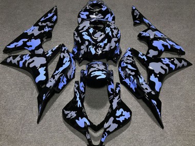 07-08 Blau & Grau Camouflage CBR600RR Verkleidung