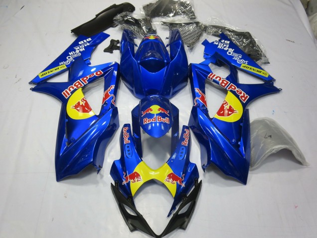 07-08 Blau Rot Bull GSXR 1000 Verkleidung