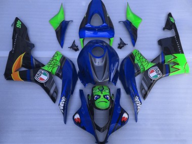 07-08 Blauer & Grüner Hai CBR600RR Verkleidung