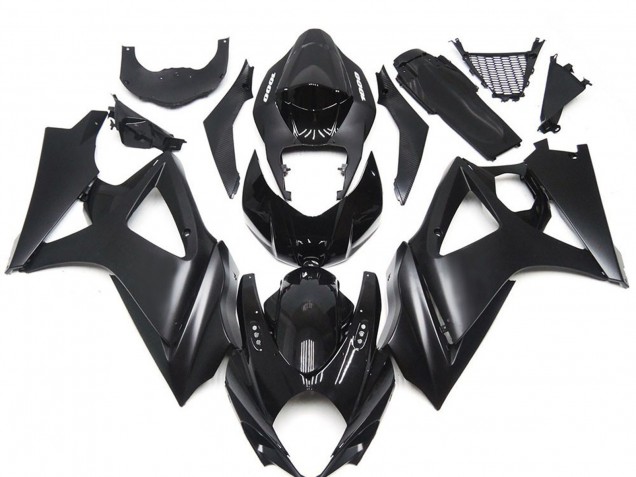07-08 Custom Matt Schwarz Slick GSXR 1000 Verkleidung