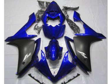 07-08 Glänzend Blau & Schwarz R1 Verkleidung