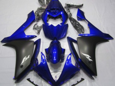 07-08 Glänzend Blau & Schwarz R1 Verkleidung