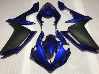 07-08 Glänzend Blau & Schwarz R1 Verkleidung