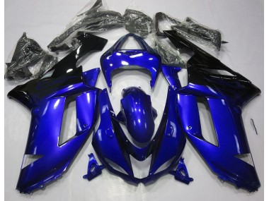07-08 Glänzend Blau & Schwarz ZX6R Verkleidung
