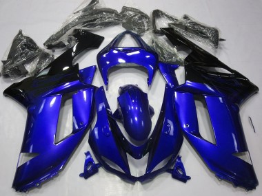 07-08 Glänzend Blau & Schwarz ZX6R Verkleidung