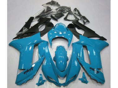 07-08 Glänzend Hellblau ZX6R Verkleidung