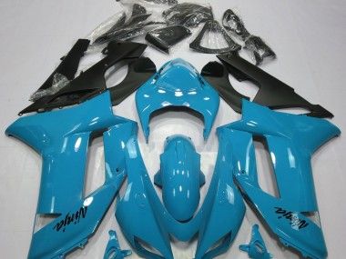 07-08 Glänzend Hellblau ZX6R Verkleidung
