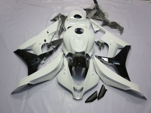 07-08 Glänzend Weiß & Schwarz CBR600RR Verkleidung