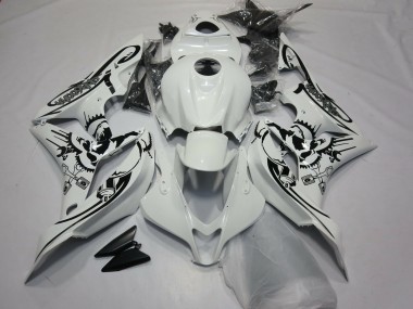 07-08 Glänzend Weiß Sonderdesign CBR600RR Verkleidung