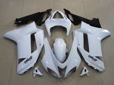 07-08 Glänzend Weiß ZX6R Verkleidung