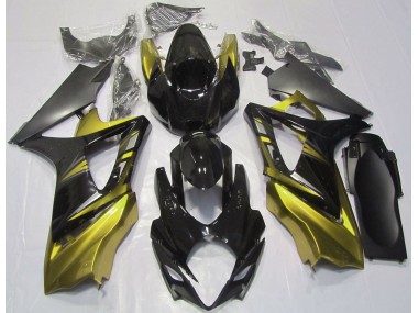 07-08 Glänzendes Schwarz & Gelb GSXR 1000 Verkleidung