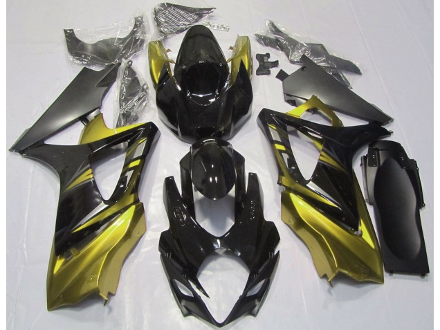 07-08 Glänzendes Schwarz & Gelb GSXR 1000 Verkleidung