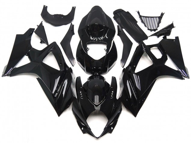 07-08 Glattes Schwarz Glänzend Stil GSXR 1000 Verkleidung
