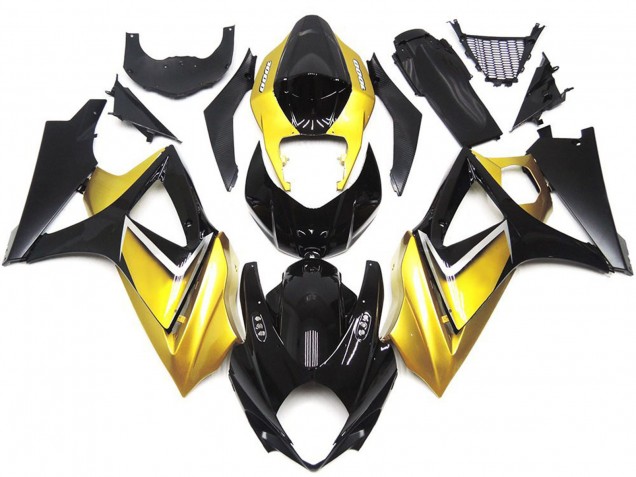 07-08 Goldgelb Benutzerdefiniert OEM-Stil GSXR 1000 Verkleidung