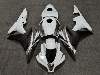 07-08 Weiß Graphit & Schwarz CBR600RR Verkleidung