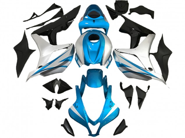 07-08 Hellblau & Silber OEM Stil CBR600RR Verkleidung
