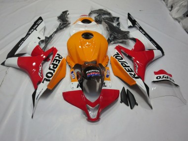 07-08 Hellorange & Weiß Repsol CBR600RR Verkleidung