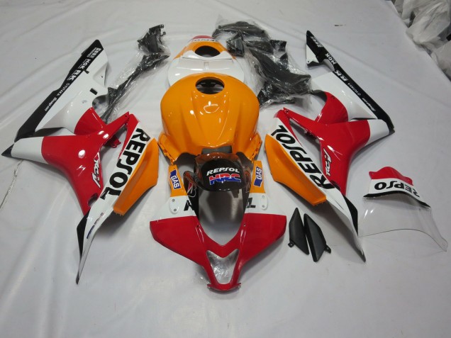 07-08 Hellorange & Weiß Repsol CBR600RR Verkleidung