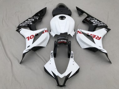 07-08 Matt Weiß & -Rot Repsol CBR600RR Verkleidung