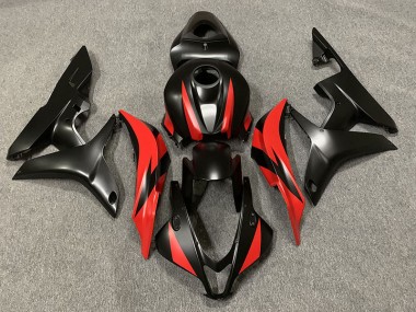07-08 Matt Schwarz & Rot CBR600RR Verkleidung