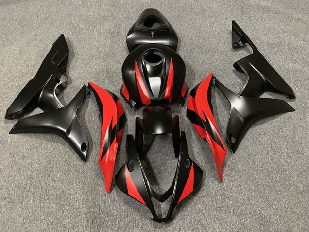 07-08 Matt Schwarz & Rot CBR600RR Verkleidung