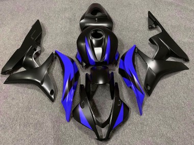 07-08 Matt Schwarzes & Blaues Design CBR600RR Verkleidung