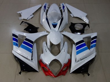 07-08 OEM Stil Blau & Weiß GSXR 1000 Verkleidung