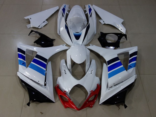 07-08 OEM Stil Blau & Weiß GSXR 1000 Verkleidung